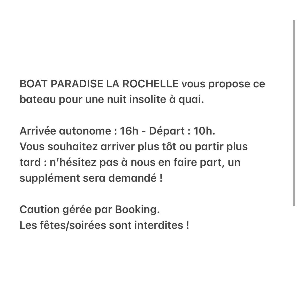 Une Nuit Insolite Sur Un Bateau Linge Et Menage Inclus - Boat Paradise La Rochelle La Rochelle  Kültér fotó